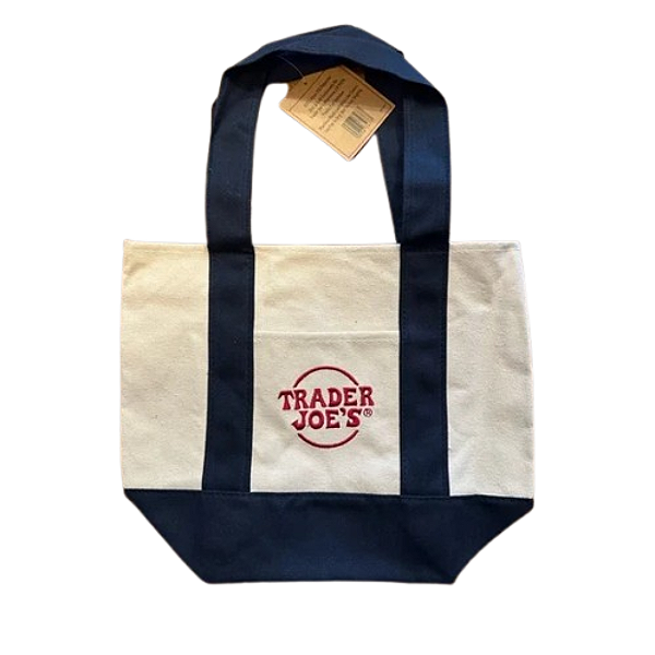 Sacola Reutilizável Trader Joe's Large Canvas Tote Bag | Cor: Azul-Marinho