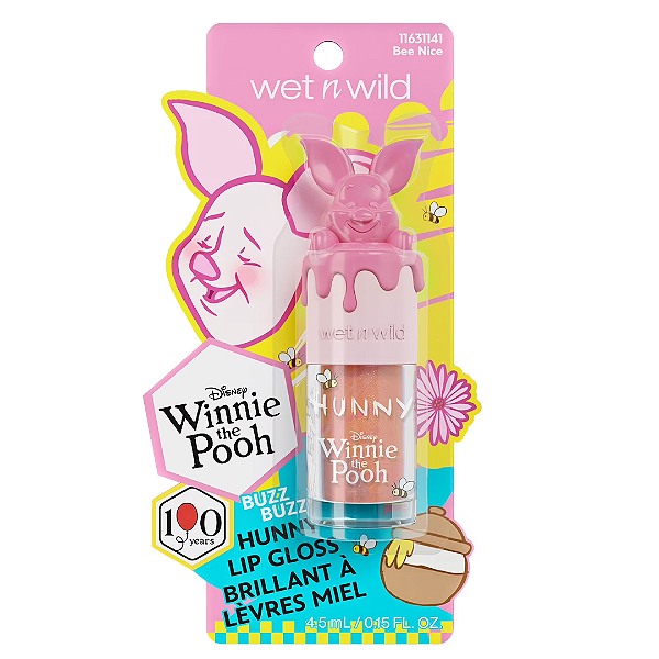 Gloss Wet n Wild Winnie the Pooh Lip Gloss Buzz Buzz Hunny Lip Gloss | Cor: Bee Nice