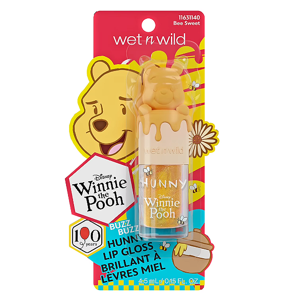 Gloss Wet n Wild Winnie the Pooh Lip Gloss Buzz Buzz Hunny Lip Gloss | Cor: Bee Sweet