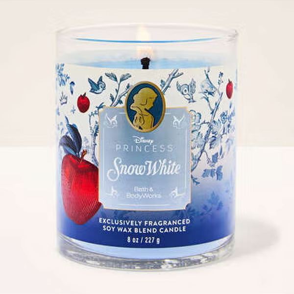 Vela Bath and Body Works Snow White Single Wick Candle | EDIÇÃO LIMITADA