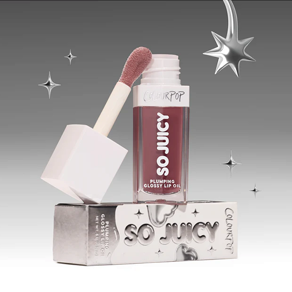 Lip Oil Colourpop So Juicy Plumping Glossy Lip Oil Lip Oil with Peptides| Cor: Glow Thru It | EDIÇÃO LIMITADA