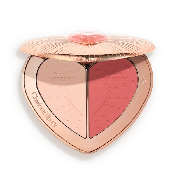Duo Blush e Iluminador Charlotte Tilbury Pillow Talk Beauty Soulmates Palette | Cor: Flawless Rosewood