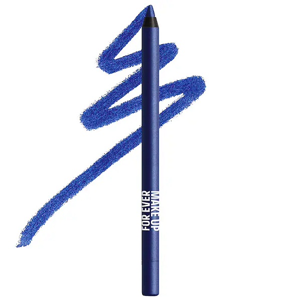 Lápis de Olho à Prova D'água Make Up For Ever Aqua Resist Color Pencil Waterproof Eyeliner | Cor: 08 Midnight Cobalt