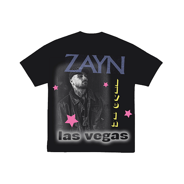Camiseta Zayn Live in Las Vegas Photo Star Tee TM S
