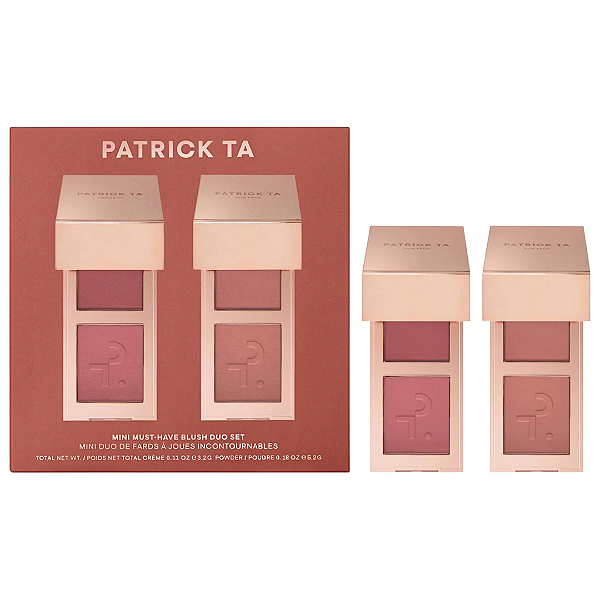Kit Mini Duo Blush Patrick Ta Mini Must-Have Major Headlines Double-Take Crème & Powder Blush Duo Set | EDIÇÃO LIMITADA