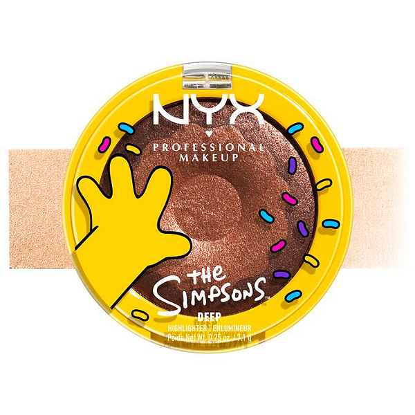 Iluminador Nyx Homer Simpson Donut Highlighter | Cor: GLAZED OVER