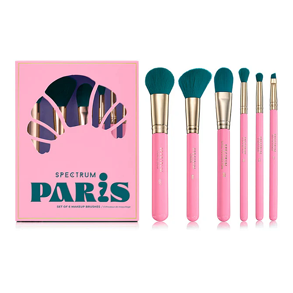 Kit de Pincéis Spectrum Paris Travel Book 6 Piece Brush Set