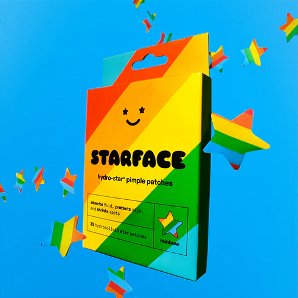 Refil Adesivo Hidrocolóide Starface Hydro-star refill 32 Hydrocolloid Patches | Rainbow Star