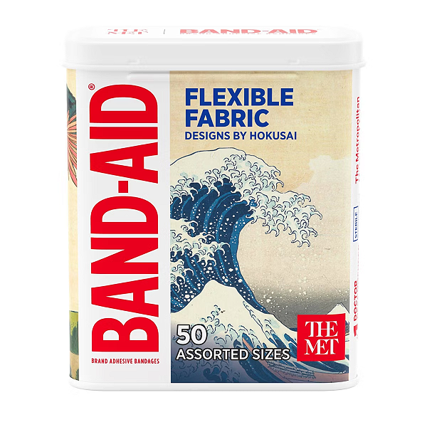 Curativos Band-Aid Band-Aid Adhesive Assorted Designer Bandages Japanese Edo Period 50 unidades