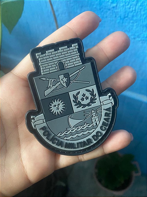 EMBORRACHADO BRASÃO POLICIA MILITAR DO CEARÁ
