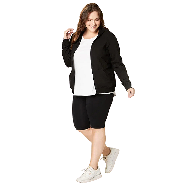 Bermuda feminina básica supplex® plus size Malwee