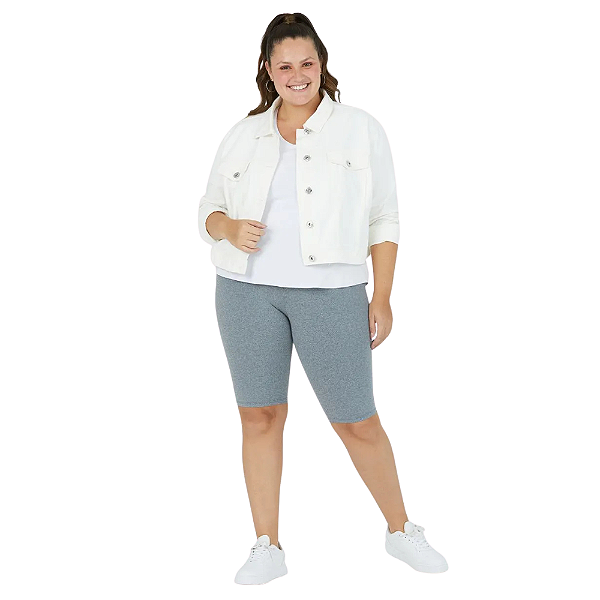 Bermuda feminina básica plus size ciclista supplex® Malwee