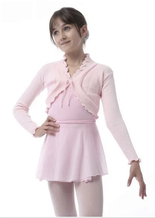 CASAQUINHO DE LÃ C/BABADO -INFANTIL