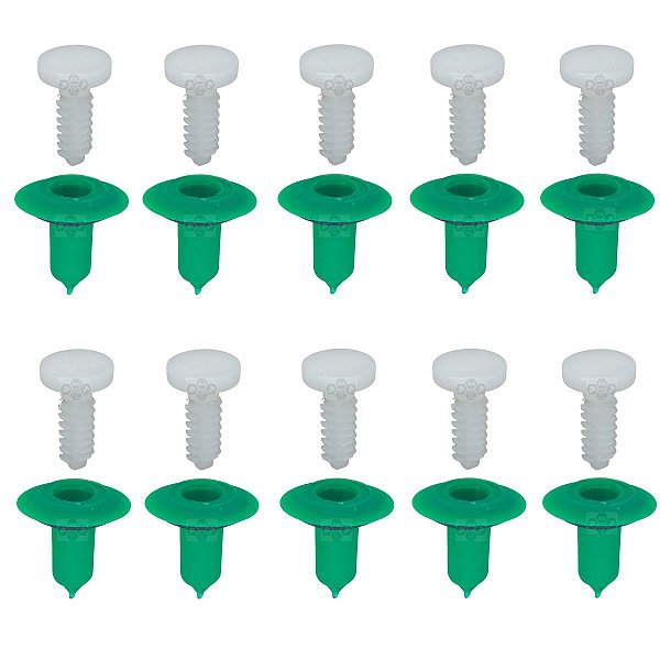 Kit 20 Peças Presilha Friso Paralama Fiat Idea 2006/2016