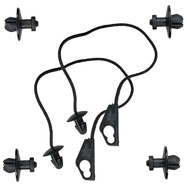 Kit 02 Corda Tirante Tampao Porta Malas Fiat Novo Uno 2011/2019
