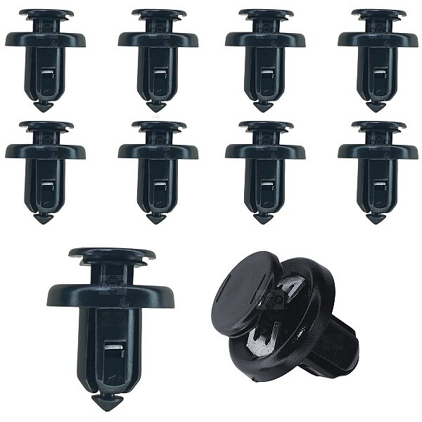 10 Presilha Protetor Inferior C/ Trava Metal  Honda Accord 2006/2012
