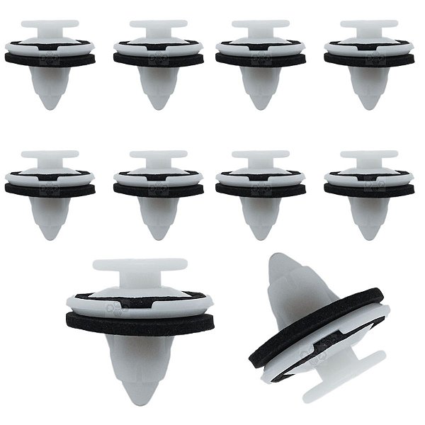 Kit 10 Presilha Friso Aerofolio Tampa Traseira Honda Fit 2009/2015