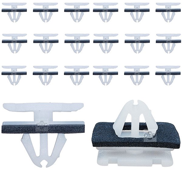 Kit 20 Presilha Moldura Paralama Jeep Compass 2016/2020