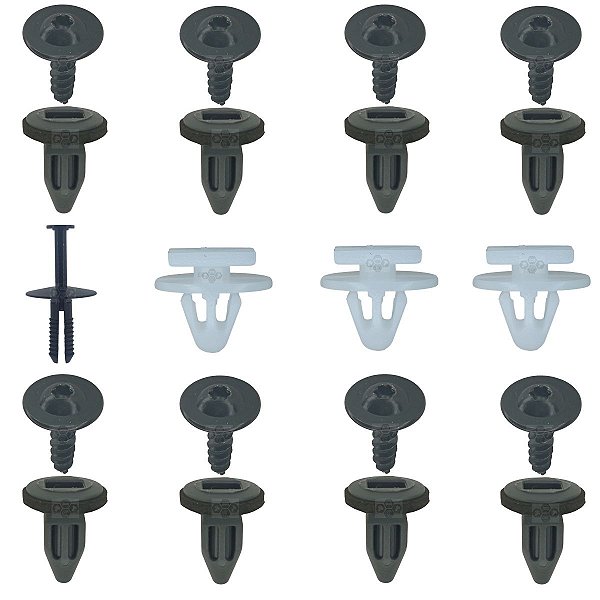Kit 20 Pçs Moldura Paralama Traseiro Chevrolet GM Montana 2004/2011