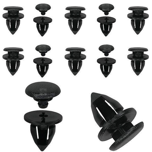 Kit 12 Presilha Grampo Forro Porta Renault Clio 1998/2019