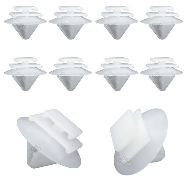 Kit 10 Presilha Fixa Friso Lateral Porta Fiat Stilo 2003/2011