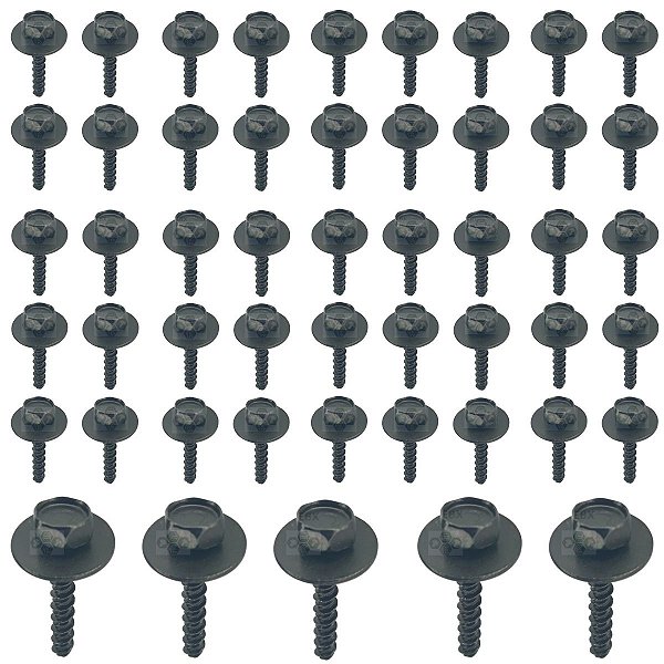 Kit 50 Parafuso Moldura Paralama Fiat Strada 2014/2020