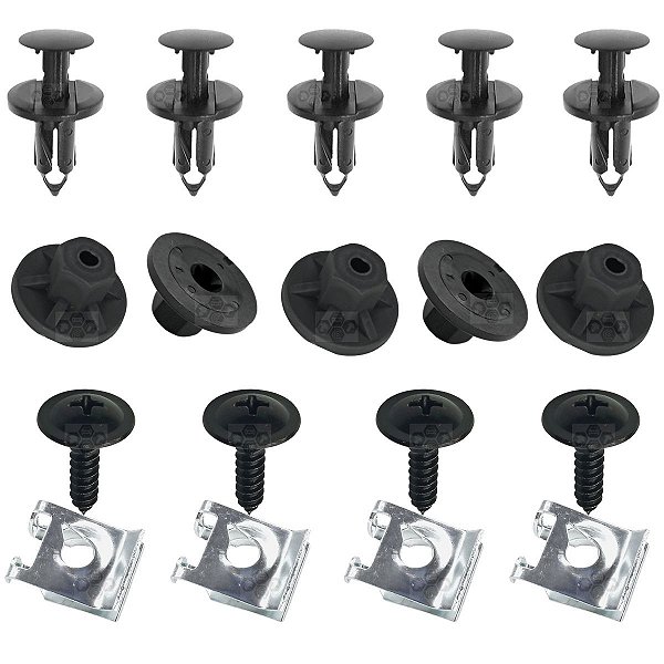 18 Pcs Presilha Parabarro Traseiro Jeep Renegade 2016/2023