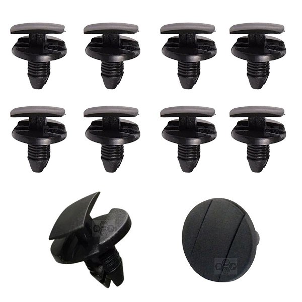 Kit 10 Grampo Presilha Manta Capô Peugeot 207 2006/2014