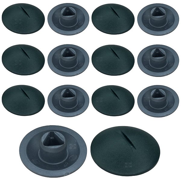 Kit 14 Presilha Forro Interno Carpete Volkswagen Voyage 2008/2014
