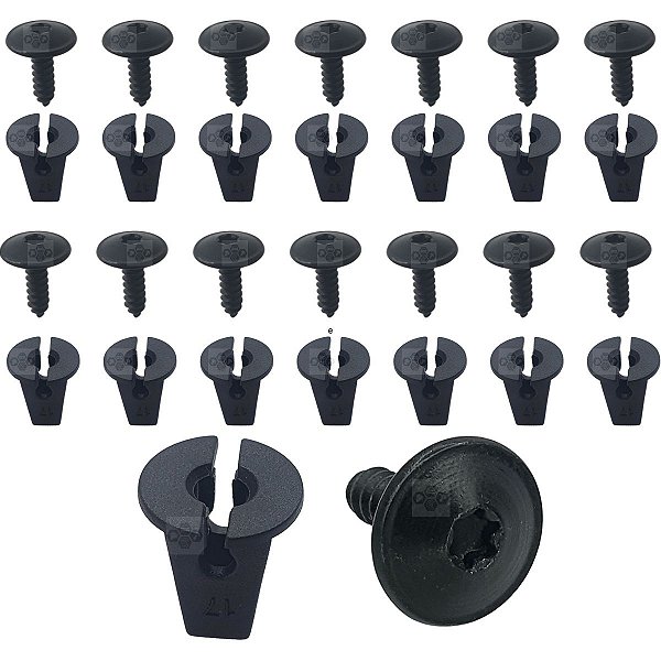Kit 30 Pcs Bucha Parafuso Parachoque Volkswagen Passat 2006/2015