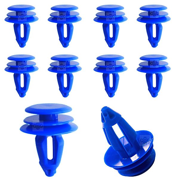 10 Presilha Azul Paralama Para Land Rover Evoque 2012/2019