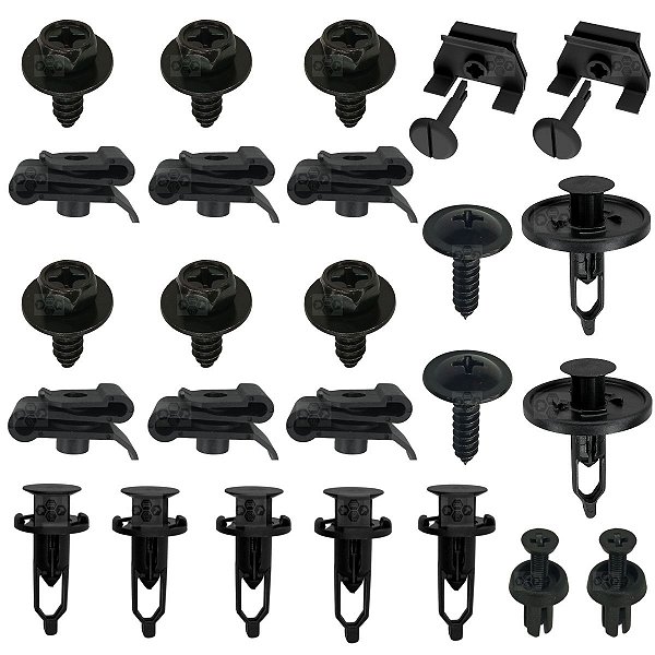 Kit 25 Pcs Presilha Parachoque Toyota Sw4 2011/2015