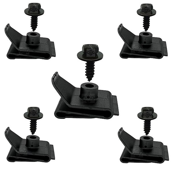 Kit 10 Pcs Presilha Parafuso Paralama Toyota Rav4 2000/2003
