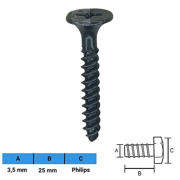 Parafuso Automotivo Torx 3,5 X 25mm