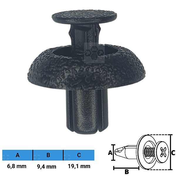 Grampo Presilha 6,8X9,4X19,1mm