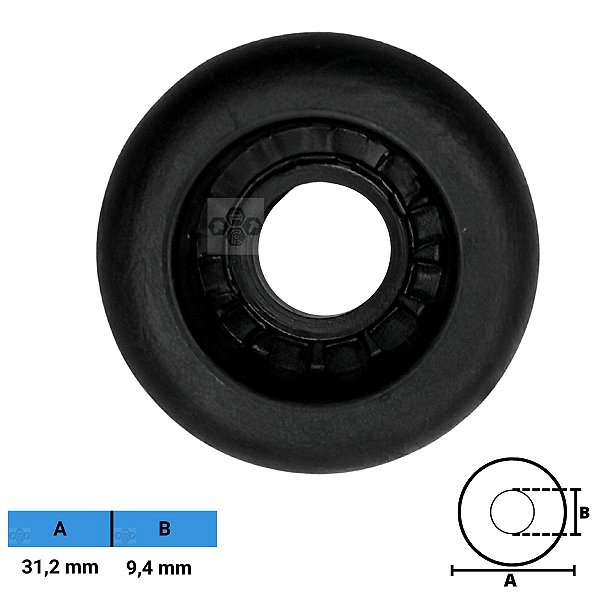 Grampo Presilha Carretel 31,2X9,4mm