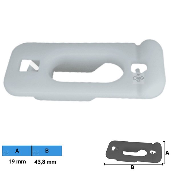 Grampo Presilha 19X43,8mm