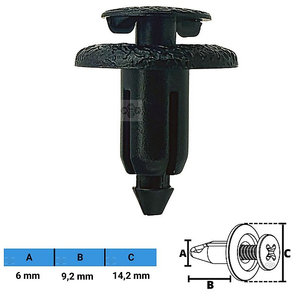 Grampo Presilha 6X9,2X14,2mm