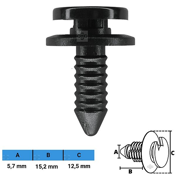 Grampo Presilha 5,7X15,2X12,5mm
