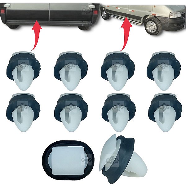 10 Grampo Presilha Friso Lateral Fiat Ducato 2006/2016