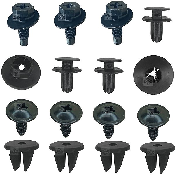 Kit 16 Grampo Presilha Parabarro Hyundai Hb20 2020/2021