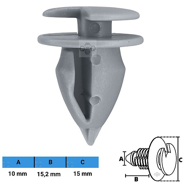 Grampo Presilha 10X15,2X15mm