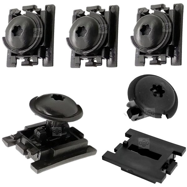 Kit 5 Presilha Grampo Paralama Peugeot 307 2002/2012