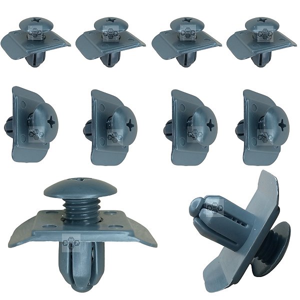 10 Presilha Grampo Parachoque Mitsubishi Outlander 2008/2011