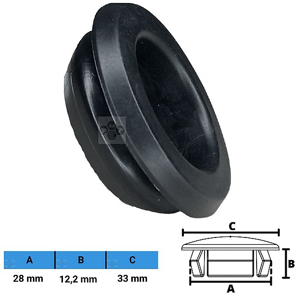Grampo Presilha Tampão 28X12,2X33mm