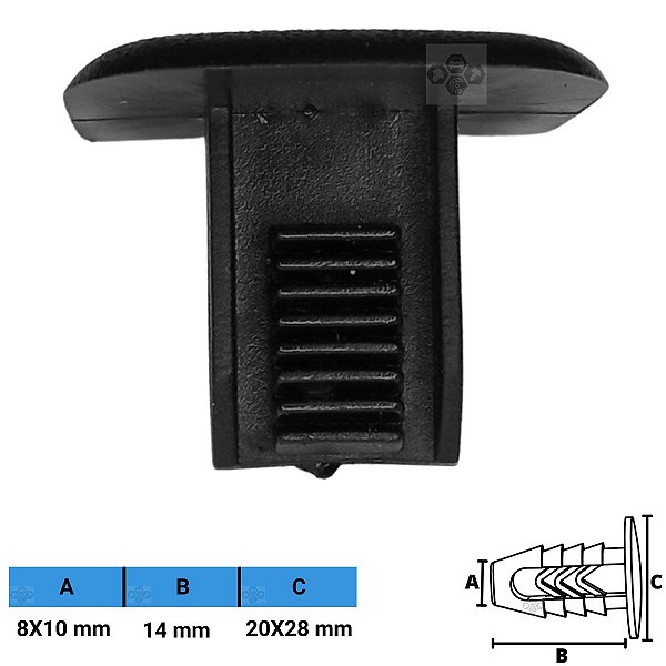 Grampo Presilha 8X10X14X20X28mm