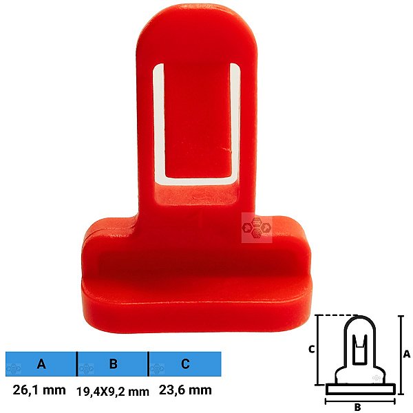 Grampo Presilha 26,1X19,4X9,2X23,6mm