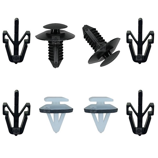 Kit 08 Pcs Grampo Grade Radiador Mitsubishi Pajero TR4 2002/2006