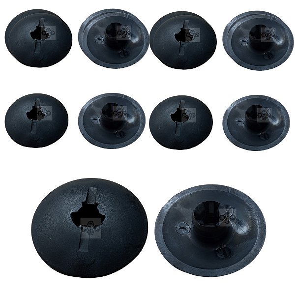 Kit 10 Grampo Forro Carpete Chevrolet GM S10 2001/2018