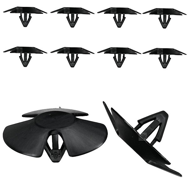 Kit 10 Grampo Presilha Manta Do Capo Jeep Compass 2008/2021